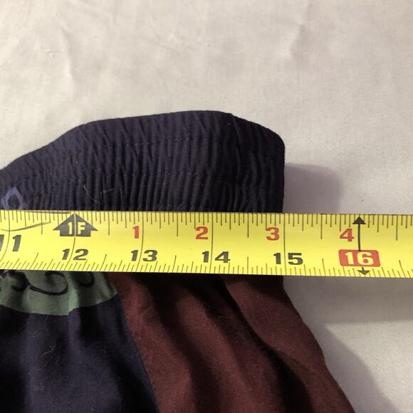 We Be Bop Artsy Batik Grunge Skirt Vintage 90s/2000s Y2K Size 10 Elastic Boho - Picture 5 of 7